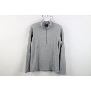 Vintage Lowe Alpine Mens Small Faded Thermal Ribbed Knit Half Zip Jacket Top